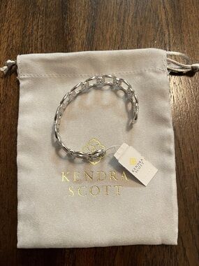 NWT Kendra Scott Silver Open Cuff Bracelet